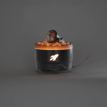 Humidificador Cañón + Difusor de Aromas | Diseño Cohete LED, Silencioso.