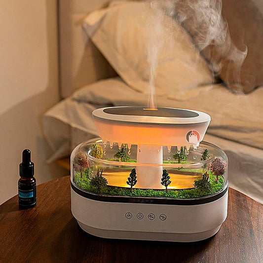 Humidificador Bosque Místico: Difusor con Diseño de Paisaje Natural