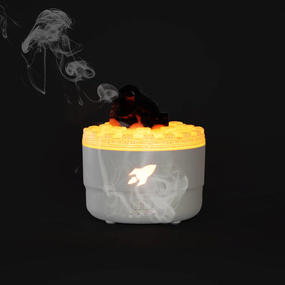 Humidificador Cañón + Difusor de Aromas | Diseño Cohete LED, Silencioso.