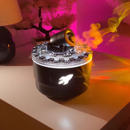 Humidificador Cañón + Difusor de Aromas | Diseño Cohete LED, Silencioso.
