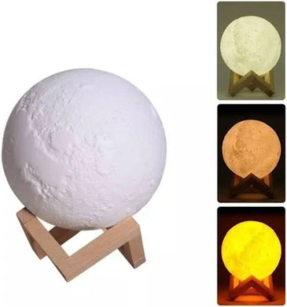 Lámpara Luna 3D con Difusor de Aromas y Humidificador